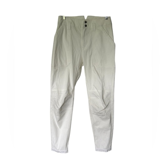 NWT Rag & Bone Abby Stretch Cotton Pants Ivory High Rise  $425. Size 4 - Picture 3 of 8